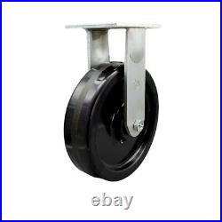 10 Inch Extra Heavy Duty Phenolic Wheel Rigid Top Plate Caster Service Caster