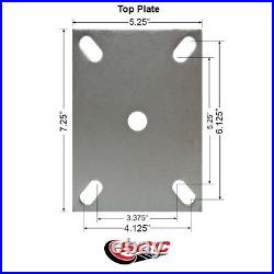 10 Inch Extra Heavy Duty Phenolic Wheel Rigid Top Plate Caster Service Caster