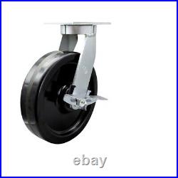 10 Inch Extra Heavy Duty Phenolic Wheel Swivel Caster with Brake and Swivel Lock