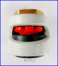 2 1/2 Nylon Wheel Leveling Caster with Hexagon Top Plate Set of 4