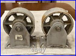 2 HEAVY DUTY Fairbanks Co Casters 6 DIAM x 2.5 Wide Wheel Fixed 35-6-IRB 18992