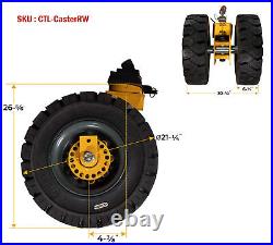 (2 Pack) 21.3 Shipping Container Rugged Caster Dual Wheel 4000lbs WLL/Unit