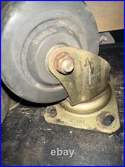 4 Casters Bassick wheels swivel metal & plastic industrial ball bearing #499