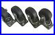 4 Heavy Duty Industrial Factory Cast Iron 3.5lbs ea Swivel Castor Wheels/ Bolts