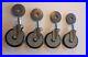 4 Metro 5 Stem Casters 5MESD Industrial Swivel Wheels With Spacers Hvy Duty SS