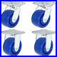 4 x 2 Stainless Steel Caster Set of 4 (2) Swivel Casters and (2) Fixed Caste