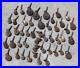 47 TOTAL Antique caster wheels Vintage WOOD Furniture Rollers