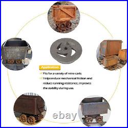 4PCS Cast Iron Cart Wheels Caster Set for Large Model Mine Ore Car Mining 7 1/4
