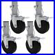 5 Inch Scaffolding Casters Wheels, 4 Pack Baker Scaffold Caster with Dual Lockin