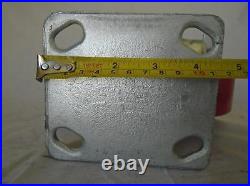 6 x 2 Swivel Caster Kingpinless Brk Polyurethane Wh on Steel 1200lb Tool Box