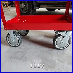 8 Heavy Duty Plate Casters 2200lbs Load Capacity Lockable Bearing Caster Wheels