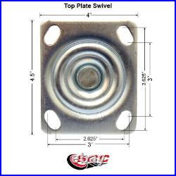 8 Inch 316SS Solid Poly Caster with Roller Bearing and Brake/Swivel Lock SCC