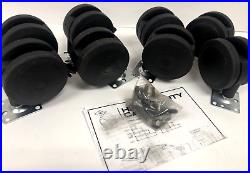 8 Pack of Heavy Duty Casters for Synergy & Chameleon Cabinets Salamander Designs