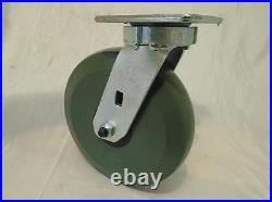 8 x 2 Swivel Caster Kingpinless with Elastomer Wheel & Rigid 2000lb ea Tool Box