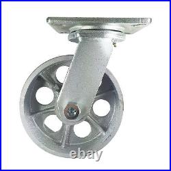 8 x 3 Heavy Duty Steel Wheel Caster Swivel