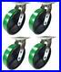 A Set of 4 Casters Green Polyurethane on Cast Iron 4 5 6 8