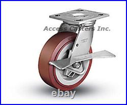 AC18301-6215 Carter-Hoffmann Replacement 6 x 2 Poly Swivel Caster with Brake