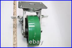 Albion Extreme Heavy Duty Swivel Plate Caster 8 x 2-1/2 with 6.25 x 4.5 Mount
