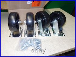 CASTER SET (2) 6 RIDGID CASTERS (2) 6 SWIVEL CASTERS KNAACK & GREENLEE 2800Lb