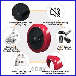 Caster Wheels, Polyurethane on Polyolefin core Wheel 600-4400lbs