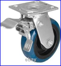 Caster/wheels 6 X 2 Non-Marking Polyurethane Swivel Caster, WithBrakes 750lbs