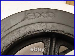 Fairbanks N22-8 RT 8x2 Swivel Plate Caster Black Rubber Wheel 500Lb Set of 4