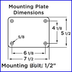 Hamilton Pneumatic Dual-Wheel #R-72166-P 16 Rigid Caster 1 Precision Bearing