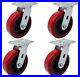 IconCasterWheels 6 x 2 Replacement Heavy Duty Industrial Caster Set (4-Pack)
