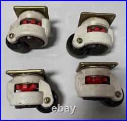 Lot of 4 Leveling Caster Swivel Wheel Leveling Machine Locking Foot Heavy Duty