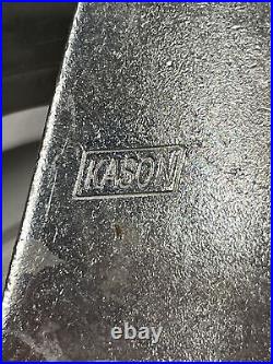 (Lot of 7) 4 x 1-1/4 Kason Rubber Swivel Expanding Stem Caster No Brake 1 5/8