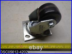 QTY=9 Albion 3 Swivel Caster 4-1/8 OAH 3 WOD 2 WW Plate 4 x 4-1/2