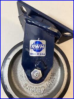 RWM 2-75-UIR-0620-S Swivel Plate Caster Dual Wheel 6x2 Kingpinless