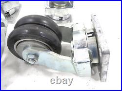 Set 4 caster Wheels For Heavy machines Used