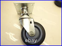 Set Of 4 Genuine Hobart 00-421893-000G1 PLATE MOUNT CASTER, (SET OF 4 CASTERS)