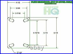 Spring Loaded Caster Set 6 x 2 Super Shock Absorber 2 Swivel Casters and 2