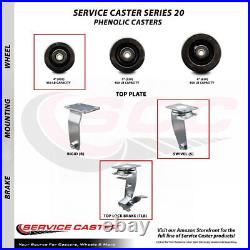 Tool Box Caster Wheel Set 4 Inch Phenolic Swivel Casters SCC