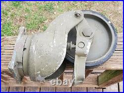 Two AEROL 11582 Swivel Casters Shock Absorber 8 Wheel Old Industrial Cart Tools