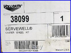 Vollrath 38099 Servewell 4' Caster Wheel Kit Swivel Brakes