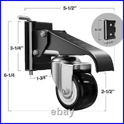 Workbench Stepdown Caster, 600 Lbs Casters Wheels Set of 4 Durable Heavy Duty St